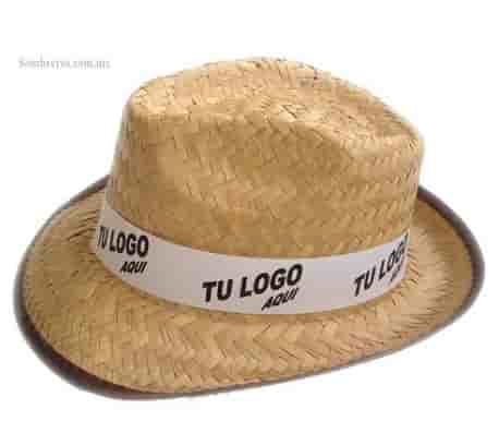 Sombrero palma Catrín publicitario